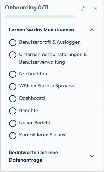 Geführtes Onboarding